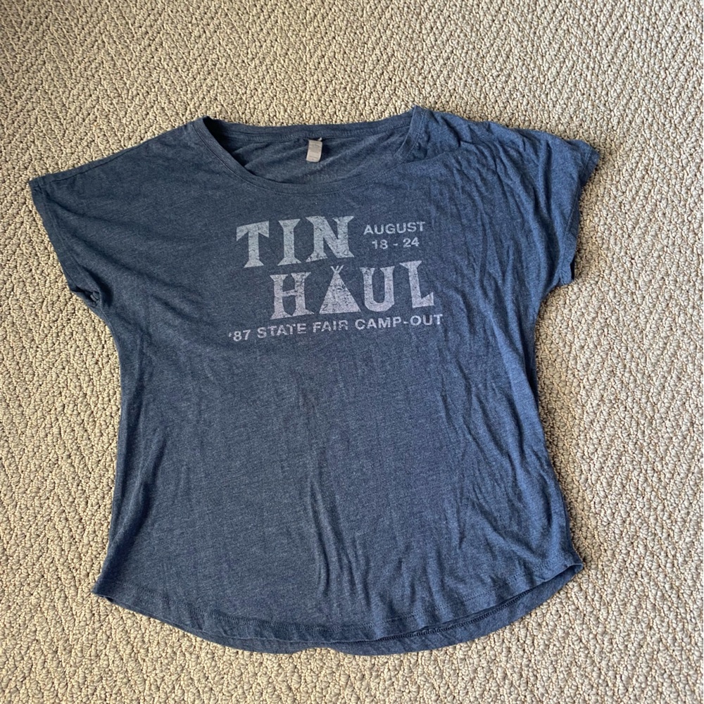 Navy Tin Haul T-Shirt Size Large